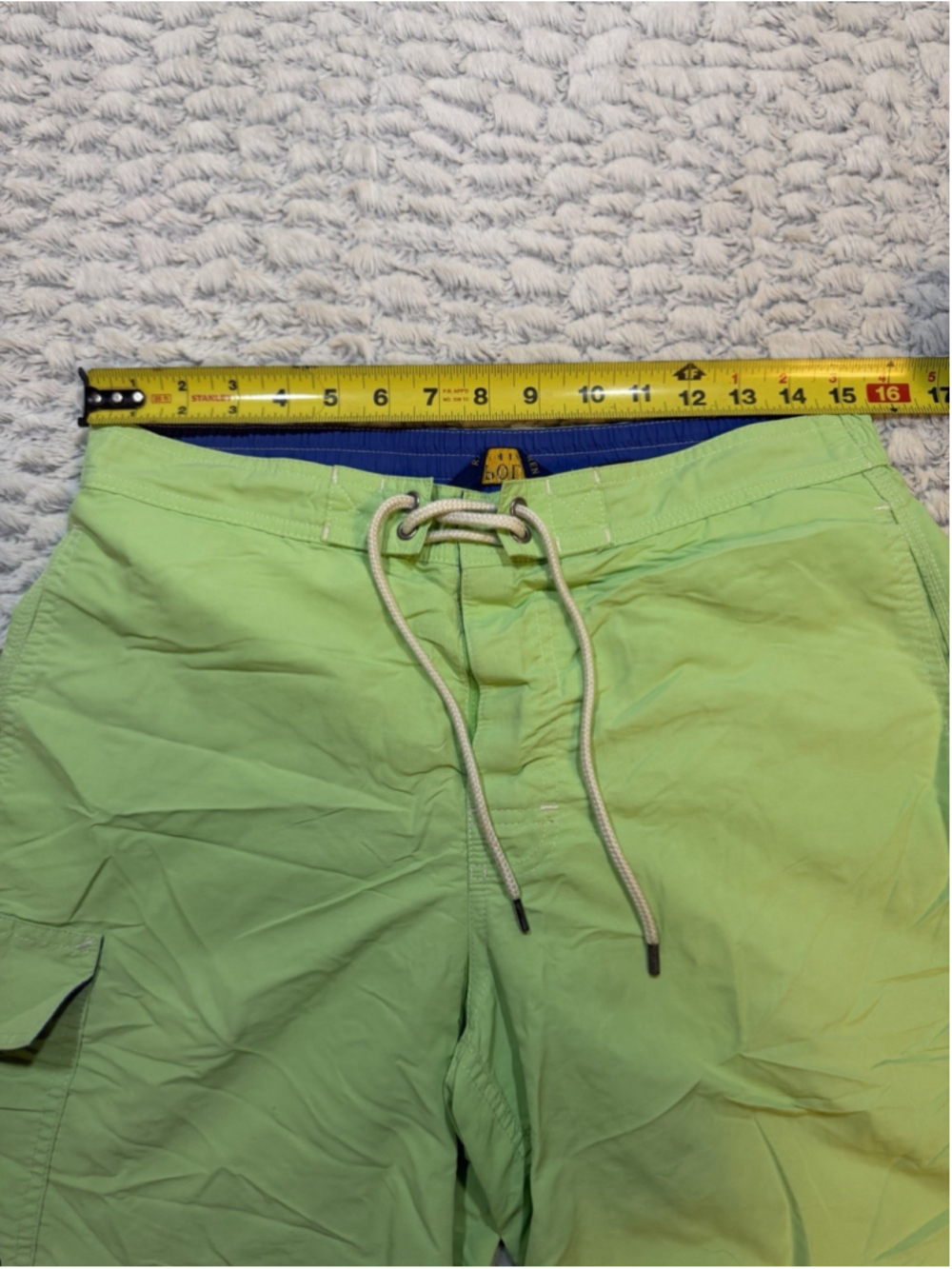 Polo Ralph Lauren Men’s Green Logo Swim Shorts Size S Drawstring Lined Elastic - Picture 2 of 10